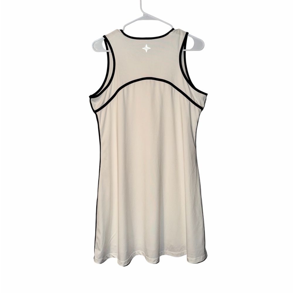 Tuckernuck Tennis Sleeveless Mini Dress In White and Black Size L - Picture 3 of 6